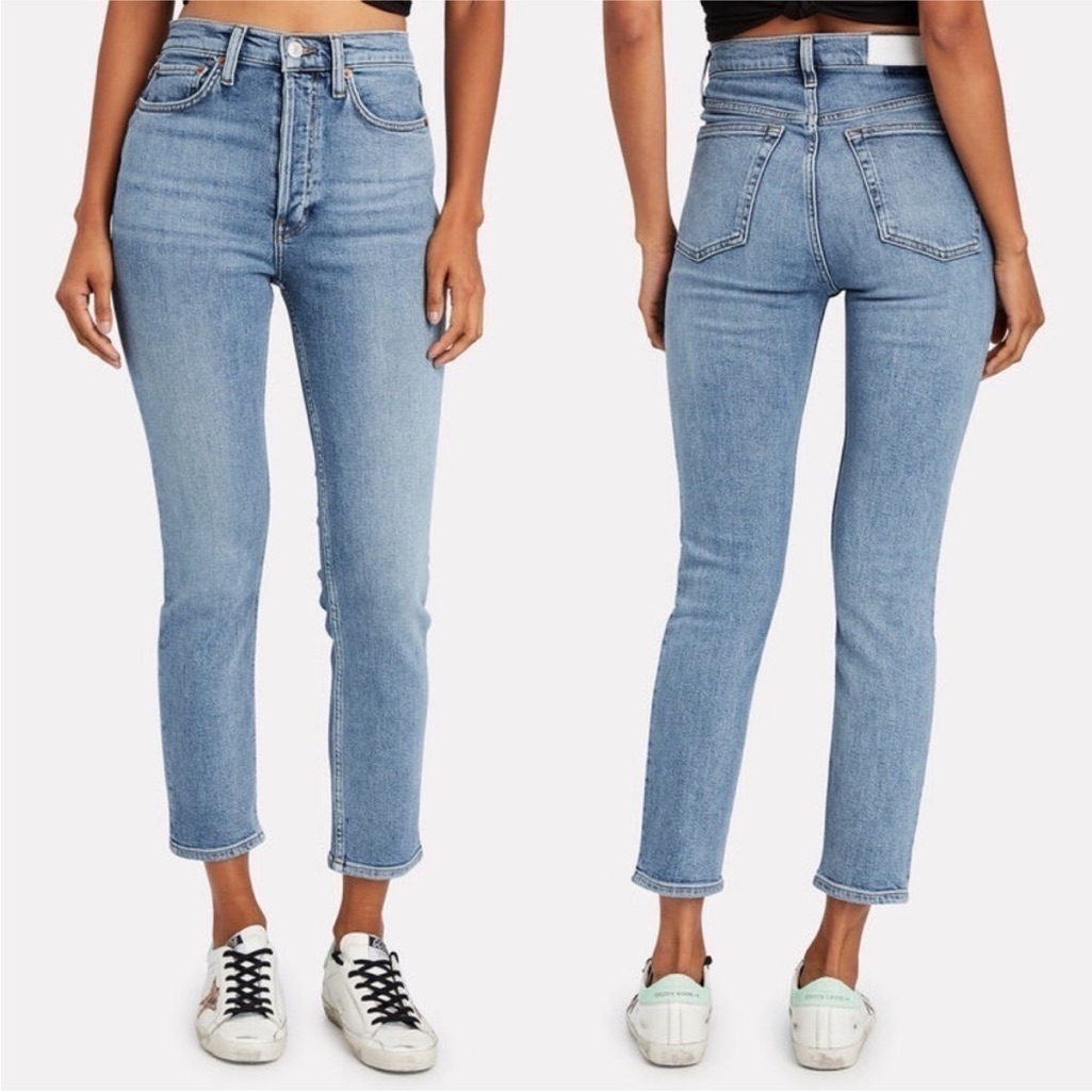 Re/ Done High Rise Comfort Stretch 90s High Rise Ankle Crop